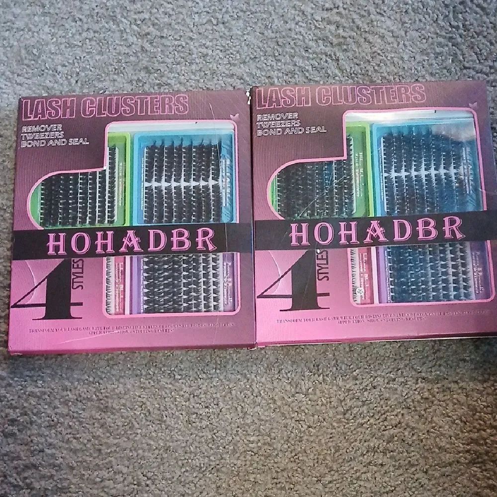 4 Styles Mega/ultra/ Dramatic/Volume/ Lash Clusters Kit, WaterProof Lashes NEW